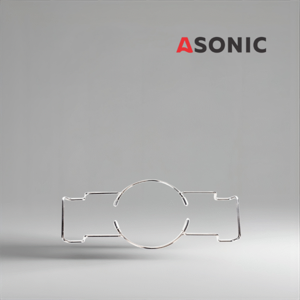 ASONIC laboratory beaker holder 2–3L, compact ultrasonic cleaner accessory for safe and efficient use in laboratories.