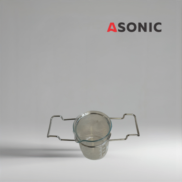ASONIC BEAKER-PRO glass beaker insert for ultrasonic cleaner reservoir