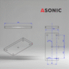 ASONIC HEATER-1000W-5screws-3 external ultrasonic cleaner reservoir heater