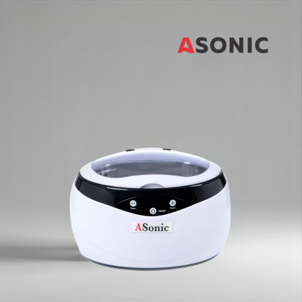 ASONIC HOME-650 ultrasonic cleaner, portable system for households needing reliable accessory cleaning.