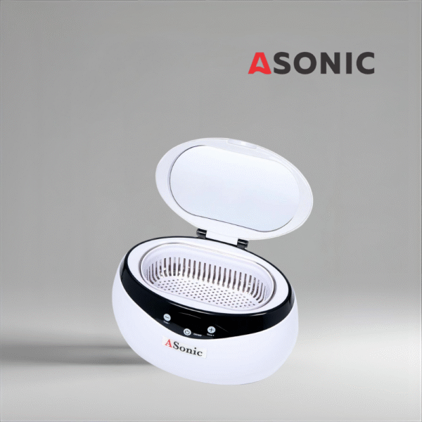 ASONIC HOME-650 ultrasonic cleaner designed for daily home use, compact solution for small accessories.
