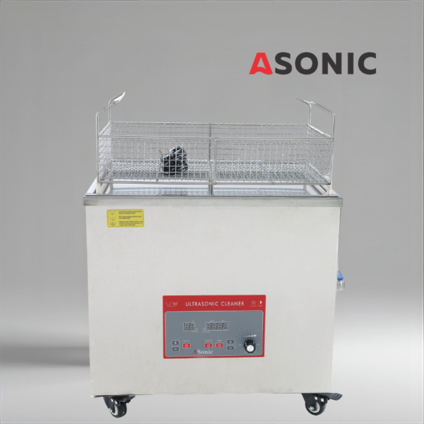 ASONIC IND-400 ultrasonic system providing consistent results for industrial components and lab instruments.