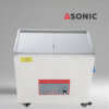 ASONIC 40L industrial ultrasonic cleaner with stainless lid designed for professional use.