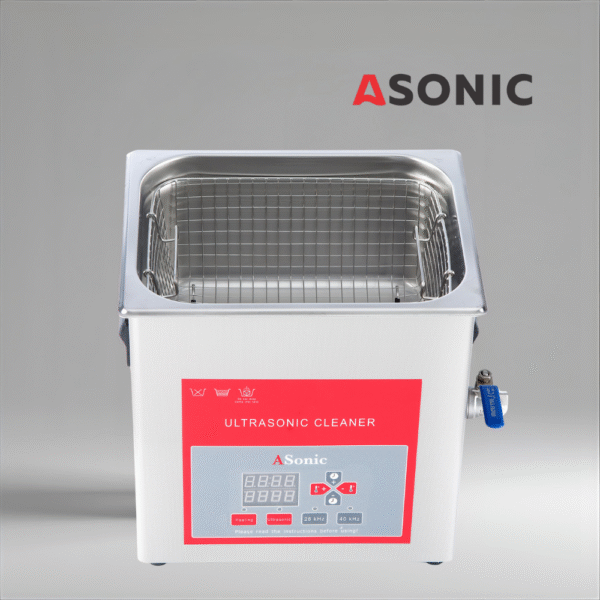 ASONIC-PRO-100DF-1 ASONIC PRO-100df ultrasonic cleaner with digital controls and stainless steel tank