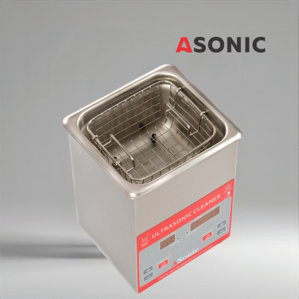 ASONIC PRO-20-40kHz-1 ASONIC PRO-20 ultrasonic cleaner, 40kHz frequency, versatile unit for household items and amateur use.