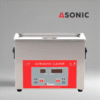 ASONIC PRO 5L stainless-steel ultrasonic cleaner with closed lid for precision cleaning tasks.