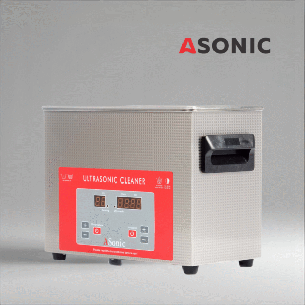 ASONIC PRO-50 ultrasonic cleaning machine, 40kHz performance for amateurs and small collections.