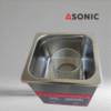 ASONIC ROUND-BASKET-HANDLE-1 ASONIC stainless steel round basket with handle for ultrasonic cleaning