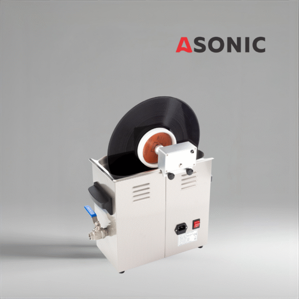 ASONIC Vinyl Cleaner-02 ultrasonic detergent, restores clarity and removes noise from 2 LPs.