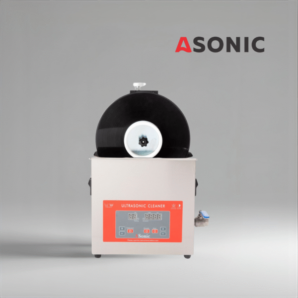 ASONIC-VINYL-CL-05-1 ASONIC Vinyl Cleaner-05 ultrasonic solution, designed for safe and effective cleaning of up to 5 vinyl records.