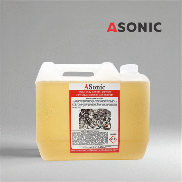 ASonic AS-GEN-5 ASONIC AS-GEN-5 general-purpose ultrasonic detergent, 5L solution for tools, instruments and industrial components.