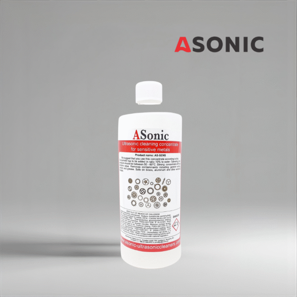 ASonic AS-SENS-1 ASONIC AS-SENS-1 ultrasonic sensitive cleaner, 1L solution for safe cleaning of fragile tools, optics and medical items.